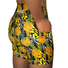 Load image into Gallery viewer, Tropicali Women’s Compression Shorts – 5" No-Ride-Up Athletic Shorts with Leg Grippers, High-Rise Waist, Pockets | Anti-Chafe, Quick-Dry Fit for Running, CrossFit, Spartan, Triathlon, Volleyball