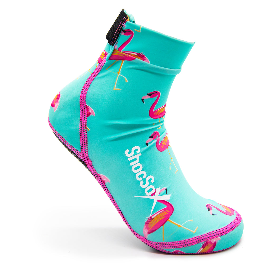 Flamingo Beach Volleyball and Sand Soccer Sand Socks With Kevlar Sole