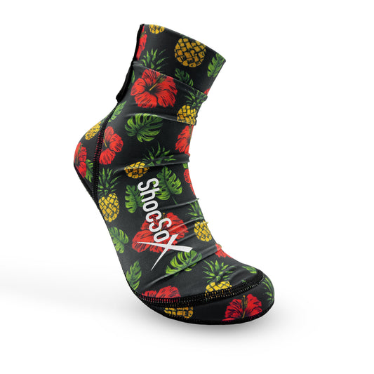 Pineapple Hibiscus Kevlar Sand Socks for Beach Volleyball Sand Soccer and All Beach Sports