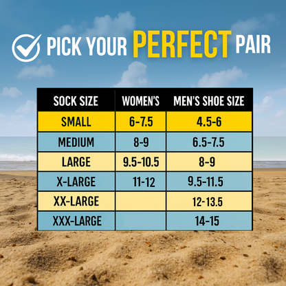 Aloha Beach Volleyball and Sand Soccer Sand Socks With Kevlar Sole