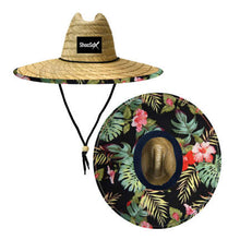 Load image into Gallery viewer, Beach Themed Gardening Straw Hat
