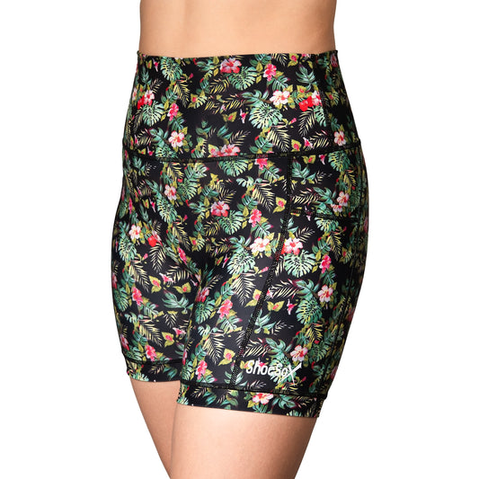 Aloha Women’s Compression Shorts – 5" No-Ride-Up Athletic Shorts with Leg Grippers, High-Rise Waist, Pockets | Anti-Chafe, Quick-Dry Fit for Running, CrossFit, Spartan, Triathlon, Volleyball