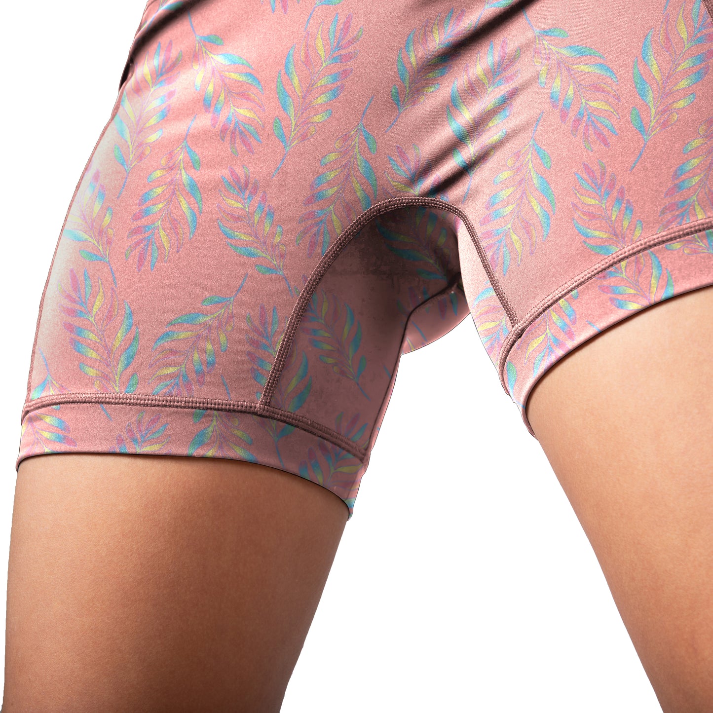 Peaches Women’s  Running Compression Shorts – 5" No-Ride-Up Running Shorts with Leg Grippers, High-Rise Waist, Pockets | Anti-Chafe, Quick-Dry Fit for Running, Spartan and Triathlon