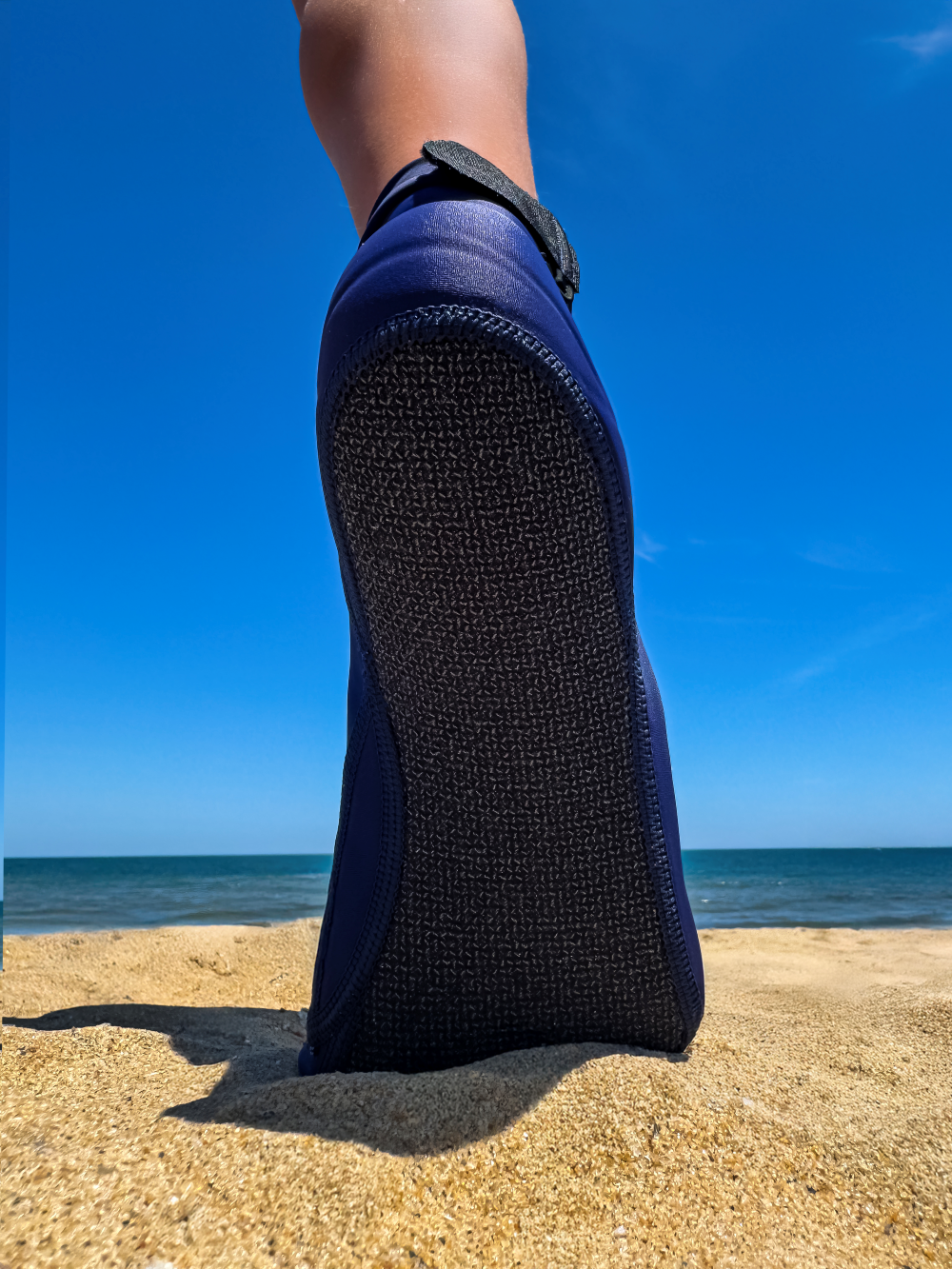 Navy Beach Volleyball and Sand Soccer Sand Socks With Kevlar Sole