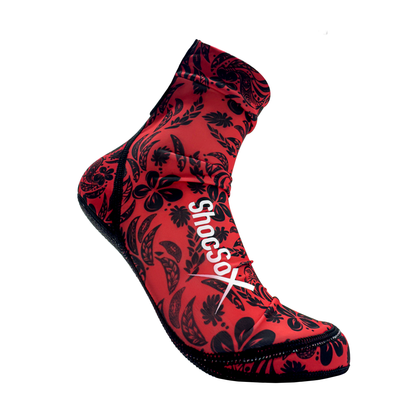 Red Aloha Beach Volleyball and Sand Soccer Sand Socks With Kevlar Sole
