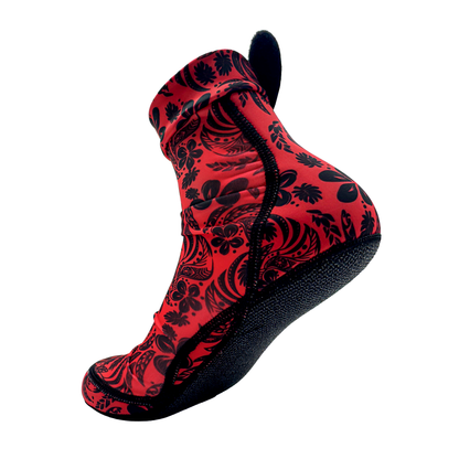 Red Aloha Beach Volleyball and Sand Soccer Sand Socks With Kevlar Sole