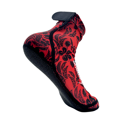 Red Aloha Beach Volleyball and Sand Soccer Sand Socks With Kevlar Sole