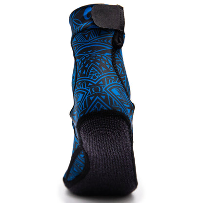 Blue Polynesian Beach Volleyball and Sand Soccer Sand Socks With Kevlar Sole