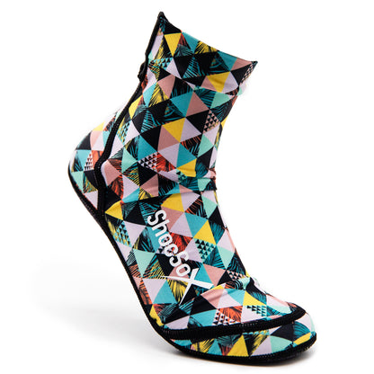 Geometric Palms Beach Volleyball and Sand Soccer Sand Socks With Kevlar Sole