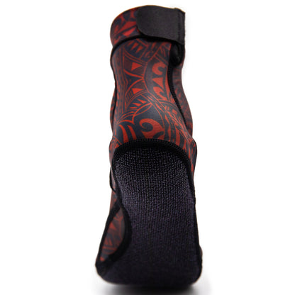 Red Polynesian Beach Volleyball and Sand Soccer Sand Socks With Kevlar Sole