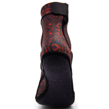 Load image into Gallery viewer, Red Polynesian Beach Volleyball and Sand Soccer Sand Socks With Kevlar Sole
