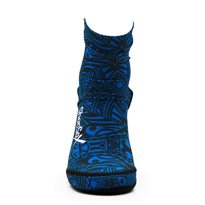Blue Polynesian Beach Volleyball and Sand Soccer Sand Socks With Kevlar Sole
