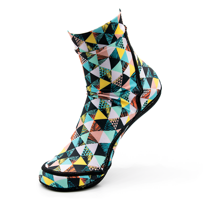 Geometric Palms Beach Volleyball and Sand Soccer Sand Socks With Kevlar Sole