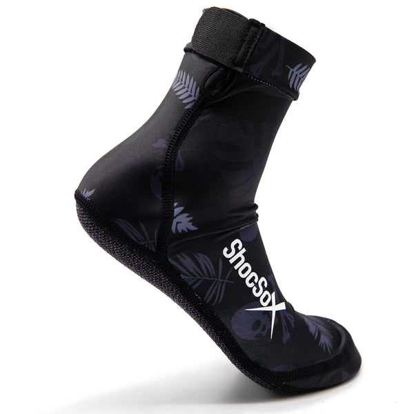 ShocSox Black Aloha Sand Sock For Beach Volleyball and Sand Soccer